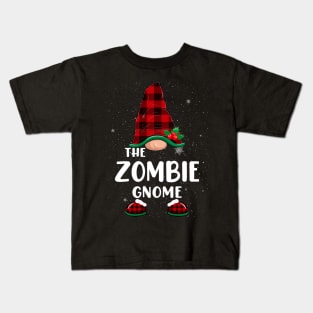 Zombie Gnome Christmas Pajamas Matching Family Group Kids T-Shirt